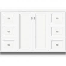 Strasser Woodenwork 29.418 - 48 X 18 X 34.5 Montlake View Vanity Ogee Miter Sat White Sb