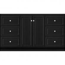 Strasser Woodenwork 29.088 - 60 X 18 X 34.5 Montlake View Vanity Ultra Midnight Oak Sb