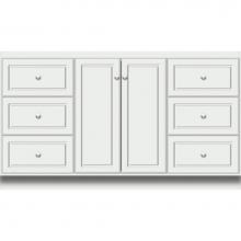 Strasser Woodenwork 28.876 - 60 X 21 X 34.5 Montlake View Vanity Ultra Powder Grey Sb