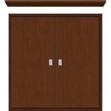 Strasser Woodenwork 56.573 - 24 X 6.25 X 25 Inset Cubby Slab Pecan Cherry
