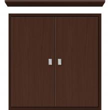 Strasser Woodenwork 56.597 - 24 X 6.25 X 25 Inset Cubby Slab Choc Oak