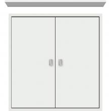 Strasser Woodenwork 56.669 - 24 X 6.25 X 25 Inset Cubby Slab Powder Grey