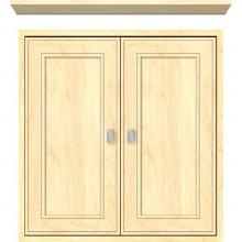 Strasser Woodenwork 56.469 - 24 X 6.25 X 25 Inset Cubby Deco Miter Nat Maple