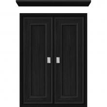 Strasser Woodenwork 56.628 - 18 X 6.25 X 25 Inset Cubby Deco Miter Midnight Oak