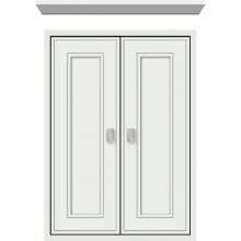 Strasser Woodenwork 56.676 - 18 X 6.25 X 25 Inset Cubby Deco Miter Powder Grey