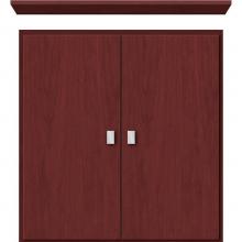 Strasser Woodenwork 75.089 - 24 X 5.5 X 25 Wall Cubby Slab Dk Cherry