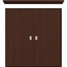 Strasser Woodenwork 75.179 - 24 X 5.5 X 25 Wall Cubby Slab Choc Oak