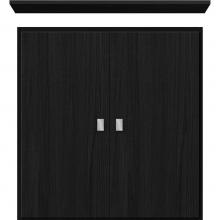 Strasser Woodenwork 75.184 - 24 X 5.5 X 25 Wall Cubby Slab Midnight Oak