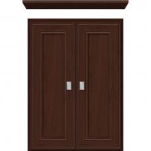 Strasser Woodenwork 76.510 - 18 X 5.5 X 25 Wall Cubby Deco Miter Choc Cherry