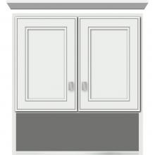 Strasser Woodenwork 76.558 - 24 X 8.5 X 26 Overjohn Deco Miter Powder Grey
