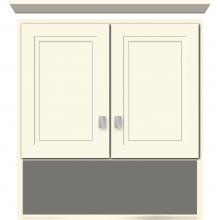 Strasser Woodenwork 76.859 - 24 X 8.5 X 26 Overjohn Ogee Miter Sat Biscuit