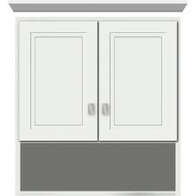 Strasser Woodenwork 76.854 - 24 X 8.5 X 26 Overjohn Ogee Miter Powder Grey