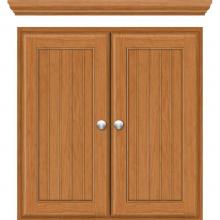 Strasser Woodenwork 72.076 - 24 X 5.5 X 25 Wall Cubby Beaded Nat Cherry