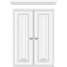 Strasser Woodenwork 74.089 - 18 X 5.5 X 25 Wall Cubby Classic Miter Sat White
