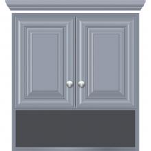 Strasser Woodenwork 74.127 - 24 X 8.5 X 26 Overjohn Classic Miter Sat Silver