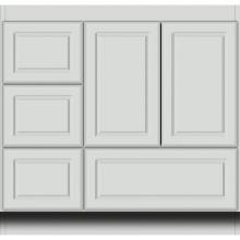 Strasser Woodenwork 01-449 - 36 X 18 X 34.5 Simplicity Vanity Ultra Dewy Morning Lh