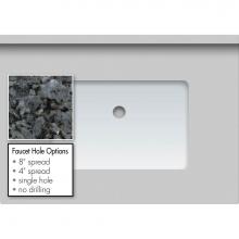 Strasser Woodenwork 68.205.1 - 31 X 22 X 1.25 Countertop Granite Blue Pearl Rect White