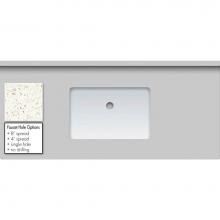 Strasser Woodenwork 68.790.1 - 49 X 22 X 1.25 Countertop Quartz Pearl White Polished Rect White