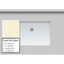 Strasser Woodenwork 68.228.8 - 31 X 22 X 1.25 Countertop Quartz Botticcino Rect White