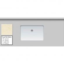 Strasser Woodenwork 68.134.1 - 49 X 22 X 1.25 Countertop Quartz Dreamy Marfil Rect White