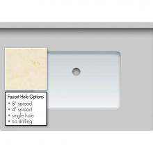 Strasser Woodenwork 68.140.4 - 31 X 22 X 1.25 Countertop Quartz Dreamy Marfil Rect White