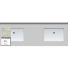 Strasser Woodenwork 68.879.8 - 61 X 22 X 1.25 Countertop Quartz Via Augusta 2X Rect White