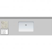 Strasser Woodenwork 68.880.4 - 61 X 22 X 1.25 Countertop Quartz Via Augusta Rect White