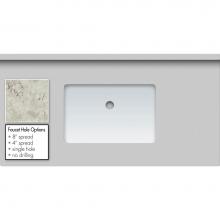 Strasser Woodenwork 68.882.4 - 43 X 22 X 1.25 Countertop Quartz Via Augusta Rect White