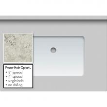 Strasser Woodenwork 68.884.8 - 31 X 22 X 1.25 Countertop Quartz Via Augusta Rect White