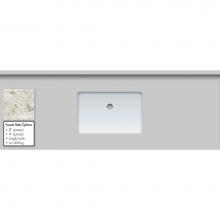 Strasser Woodenwork 68.852.1 - 61 X 22 X 1.25 Countertop Quartz Sangda Falls Rect White