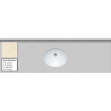 Strasser Woodenwork 69.132.4 - 61 X 19 X 1.25 Countertop Quartz Dreamy Marfil Oval White