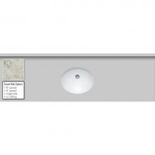 Strasser Woodenwork 69.880.4 - 61 X 19 X 1.25 Countertop Quartz Via Augusta Oval White