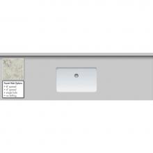 Strasser Woodenwork 65.880.4 - 61 X 19 X 1.25 Countertop Quartz Via Augusta Rect White