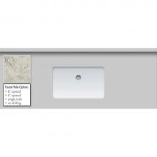 Strasser Woodenwork 65.881.4 - 49 X 19 X 1.25 Countertop Quartz Via Augusta Rect White