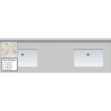 Strasser Woodenwork 65.851.8 - 63 X 19 X 1.25 Countertop Quartz Sangda Falls 2X Sm Rect White