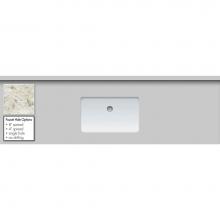 Strasser Woodenwork 65.852.1 - 61 X 19 X 1.25 Countertop Quartz Sangda Falls Rect White