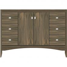 Strasser Woodenwork 30-480 - 48 X 21 X 34.5 Wallingford View Vanity Slab Dusky Oak Sb