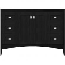 Strasser Woodenwork 33-595 - 48 X 18 X 34.5 Wallingford View Vanity Shaker Midnight Oak Sb