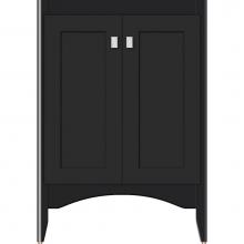 Strasser Woodenwork 30-925 - 24 X 18 X 34.5 Wallingford View Vanity Shaker Sat Black Std