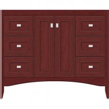 Strasser Woodenwork 32-868 - 42 X 21 X 34.5 Wallingford View Vanity Deco Miter Dk Cherry Sb