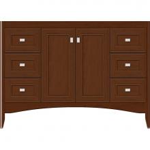 Strasser Woodenwork 32-842 - 48 X 18 X 34.5 Wallingford View Vanity Deco Miter Pecan Cherry Sb