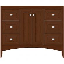 Strasser Woodenwork 32-844 - 42 X 18 X 34.5 Wallingford View Vanity Deco Miter Pecan Cherry Sb