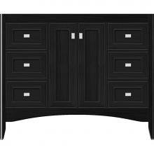 Strasser Woodenwork 33-689 - 42 X 18 X 34.5 Wallingford View Vanity Deco Miter Midnight Oak Sb