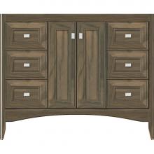Strasser Woodenwork 30-446 - 42 X 18 X 34.5 Wallingford View Vanity Deco Miter Dusky Oak Sb