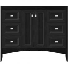Strasser Woodenwork 33-664 - 42 X 21 X 34.5 Wallingford View Vanity Ogee Miter Midnight Oak Sb