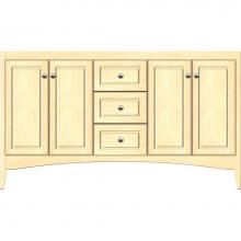 Strasser Woodenwork 30-193 - 60 X 21 X 34.5 Wallingford View Vanity Ultra Nat Maple Db