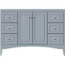 Strasser Woodenwork 30-320 - 48 X 21 X 34.5 Wallingford View Vanity Ultra Silver Oak Sb
