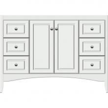Strasser Woodenwork 33-879 - 48 X 18 X 34.5 Wallingford View Vanity Ultra Powder Grey Sb