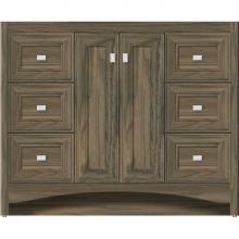 Strasser Woodenwork 42-248 - 42 X 21 X 34.5 Ravenna View Vanity Deco Miter Dusky Oak Sb