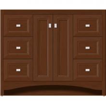 Strasser Woodenwork 42-280 - 42 X 21 X 34.5 Ravenna View Vanity Ogee Miter Pecan Cherry Sb